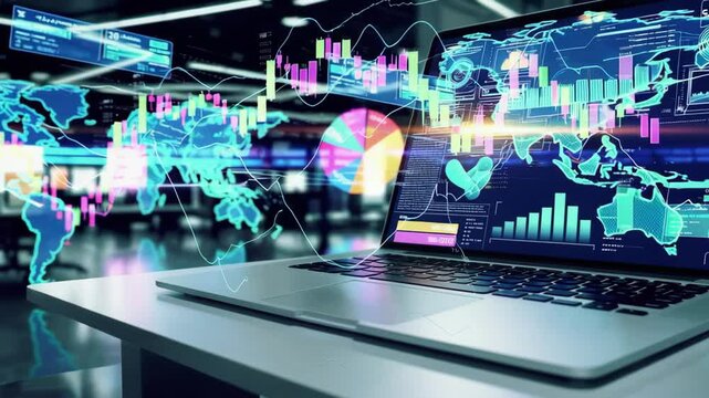 Dynamic financial data analysis in modern virtual workspace across global markets - Powered by Adobe