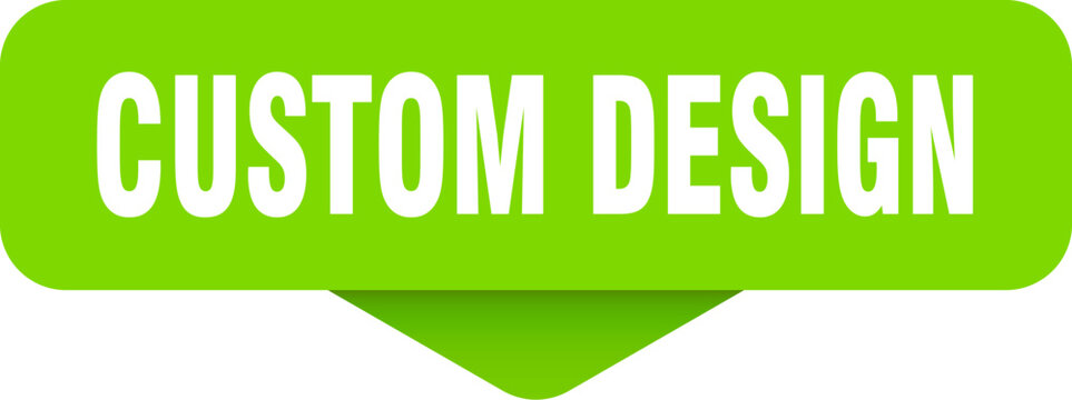 custom design sticker. custom design sign on transparent background