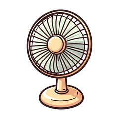 Small Table Fan Vector isolated