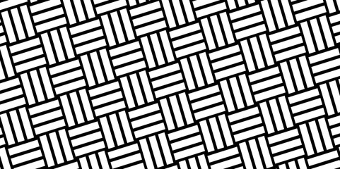 Weave Pattern Showing Repetition Useful as Background. Minimal line Seamless geometric pattern with shapes. Decoration and maze ornament square wall tile. colorful rattan weave texture background.