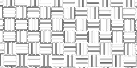 Weave Pattern Showing Repetition Useful as Background. Minimal line Seamless geometric pattern with shapes. Decoration and maze ornament square wall tile. colorful rattan weave texture background.