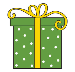 Gift Box Icon Set. A collection of simple cute colorful gift box icons with ribbon. Perfect for holiday designs, celebrations, and UI elements. High-quality vector illustration. Eps 10