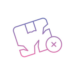 Broke Goods Icon vector stock illustration