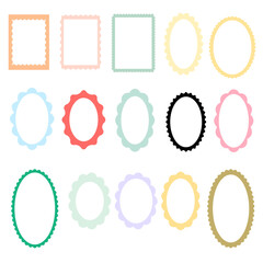 Illustration of colorful frames