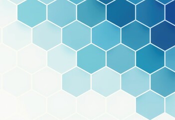 Abstract blue hexagonal pattern background