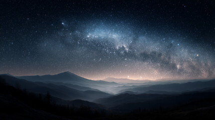 sunrise in the mountains