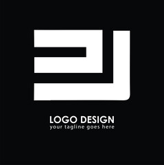 DJ DJ Logo Design, Creative Minimal Letter DJ DJ Monogram