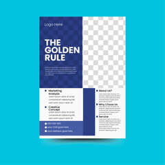 A4 Size Creative Simple Modem Corporate Business flyer design template