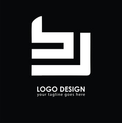 BJ BJ Logo Design, Creative Minimal Letter BJ BJ Monogram