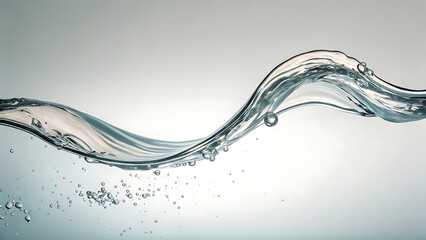 Abstract Flowing Water Wave Smooth Liquid Texture Background