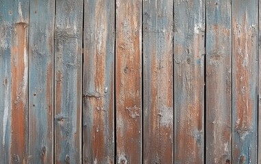 Naklejka premium Weathered wooden planks, vertical slats, distressed, aged
