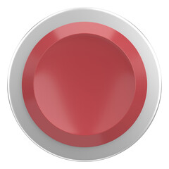 Circle button. Price tag. 3D illustration.