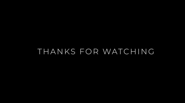 Thanks for Watching In Black glitch
