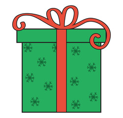 Modern Colorful Gift Box Icon. Colorful gift boxes drawing clip art with multi colored ribbon tie and cute pattern decoration collection vector illustration.