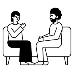 Therapy Session or Consultation with Two People