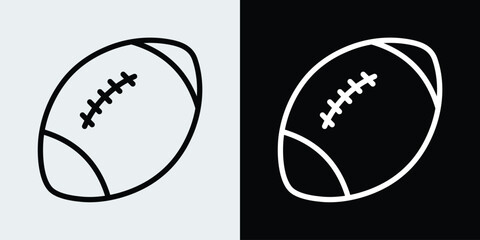 Rugby ball icon stock illustration