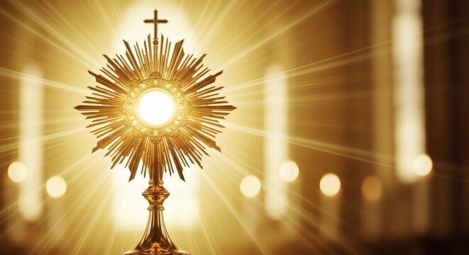 Radiant Monstrance A Sacred Symbol of Faith and Divine Presence
