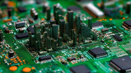 Fototapeta premium electronic circuit board