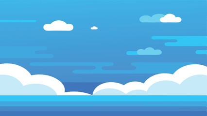 Clear Daytime Sky with Clouds