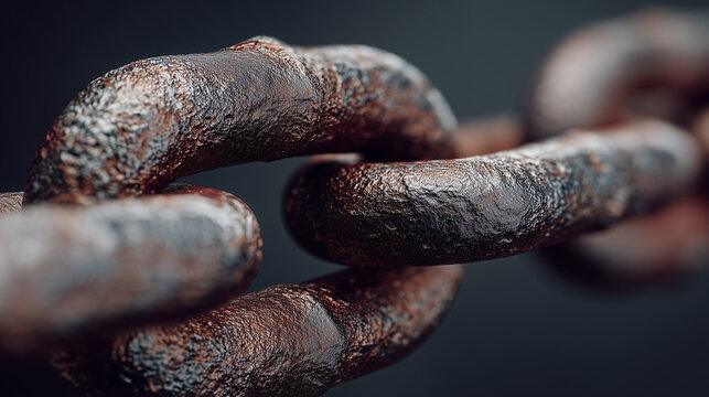 rusty metal chain