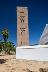 Obraz premium Historic Almohad tower in Bollullos de la Mitacion, Spain