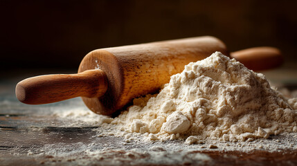 flour and rolling pin