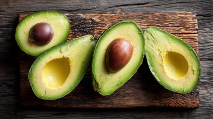avocado cut in half