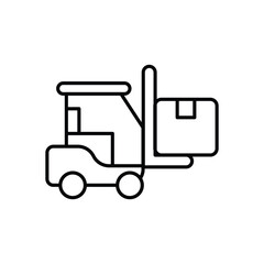 Forklift  Icon vector stock illustration