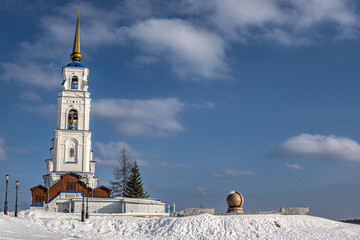 church in winter