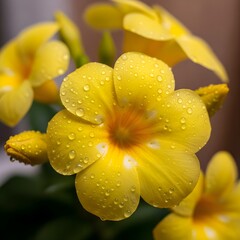 yellow flower macro