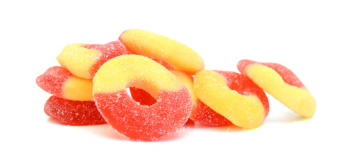 Gummy rings shaped cutter, isolated on white background