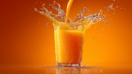 orange juice splash
