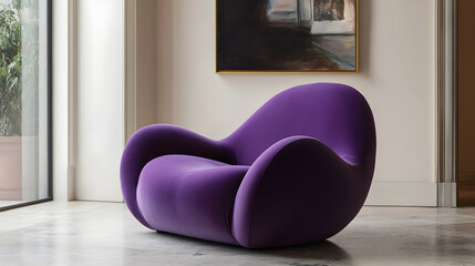 Purple modern designer chair 9450  738F9