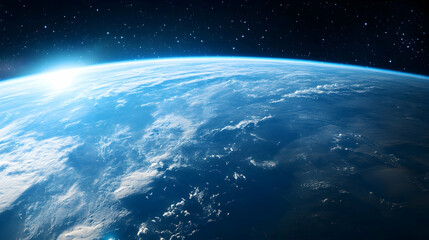Realistic Photo of Earth from Spa  12DFD