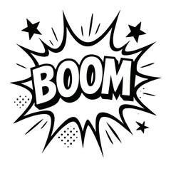 Obraz premium Energetic Black and White 