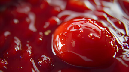 Red Tomato Ketchup Sauce Dollop C  898ED