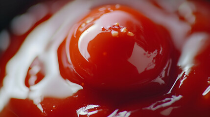 Red Tomato Ketchup Sauce Dollop C  78DB2