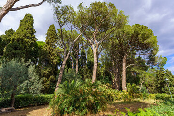 The Public Garden Taormina is a beautiful park which was originally inhabited by the Scottish noblewoman Lady Florence Trevelyan in Taormina on Sicily, Italy  
