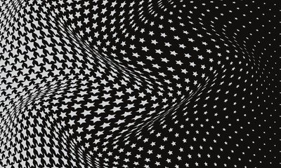 abstract simple grey star halftone wave pattern art can be used background.