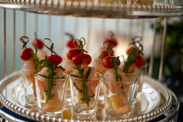 fruit salad in a glass