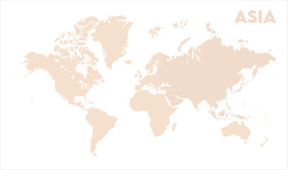 Asia continent map-13, Map of Asia, highlighted on the world map, Asia on the world map, Satellite view, Asia location on the globe.