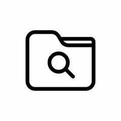 file search icon vector sign