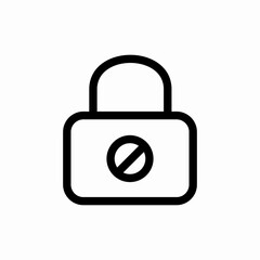 lock security protection safe icon vector sign