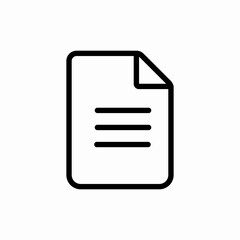 document list text file icon vector sign