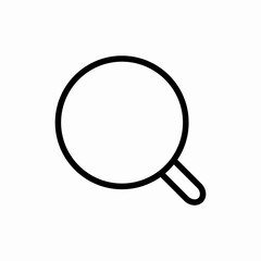 search magnifying glass find icon vector sign
