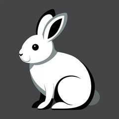 simple line art minimalist black and white illustration, abstract icon like duck,horse,cow,pig,rabbit, cock,goat,lamb etc.