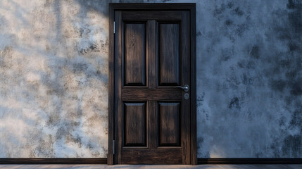 Rustic wooden door A weathered da  17375