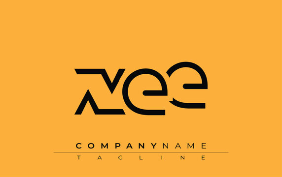 XEE abstract letter design. Modern Business Logo Design With Abstract Typography and Contemporary Style