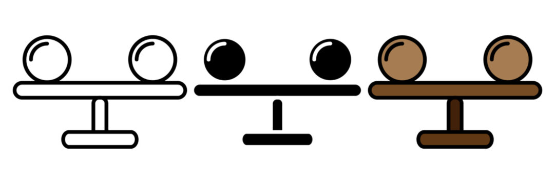 Financial Stability Balance icon set harmony icon flat vector illustration for web and app.