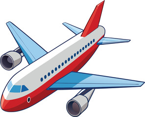 airplane isolated on the transparent background, airplane in the sky